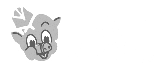The image displays the Piggly Wiggly logo, featuring a smiling pig head with a friendly expression. The pig is wearing a white hat, and the brand name "piggly wiggly" is written in bold, white, lowercase letters to the right of the pig's head.